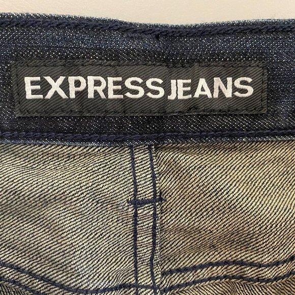 Express Jeans Mens 30 x 30 Blue Blake Boot Cut Loose Fit Actual 32 x 28.5 Pants - Picture 7 of 10